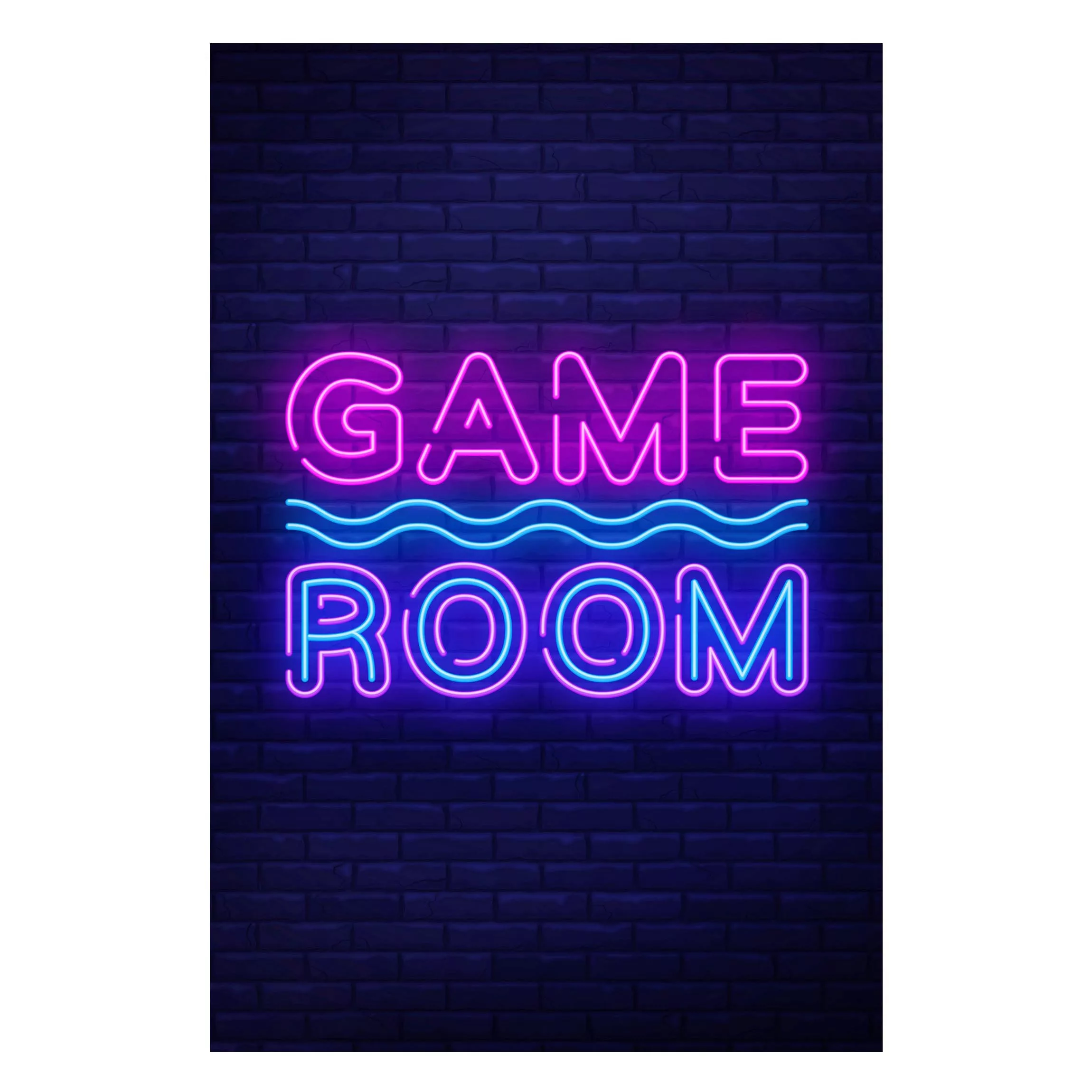 Magnettafel Neon Text Game Room günstig online kaufen