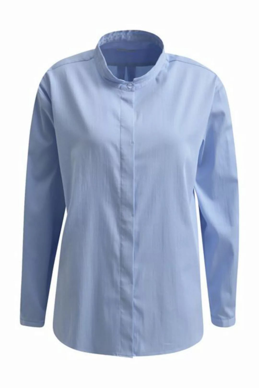 Milano Italy Blusenshirt A-SHAPE BLOUSE WITH STAND UP COLLAR günstig online kaufen
