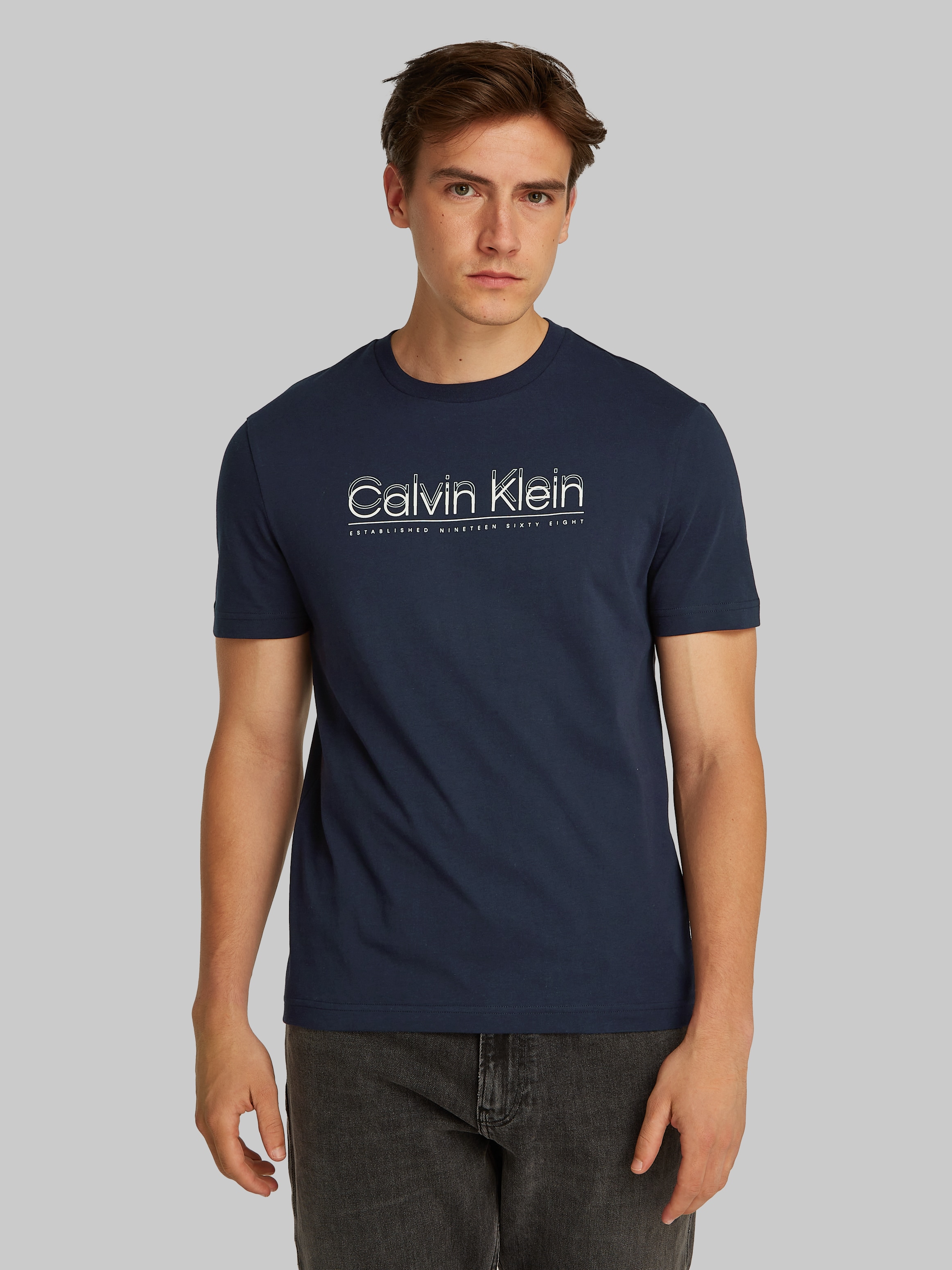 Calvin Klein T-Shirt "CP-DOUBLE LOGO T-SHIRT", mit großem Logoschriftzug günstig online kaufen