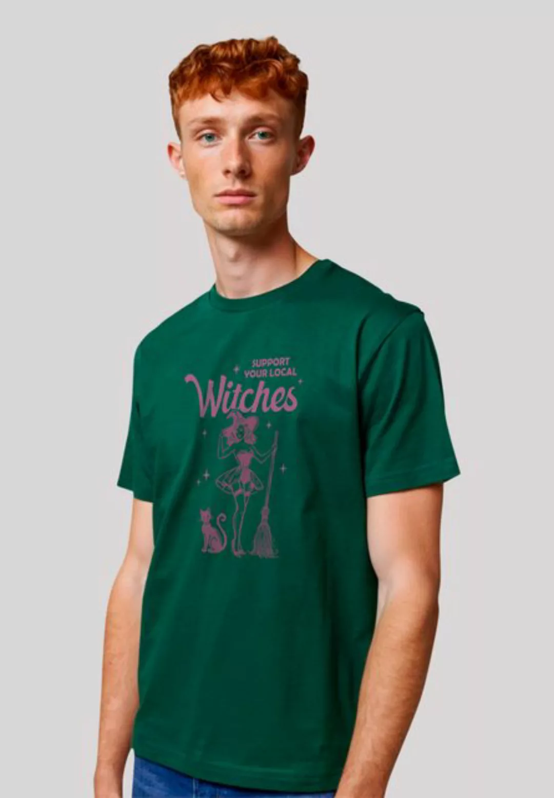 F4NT4STIC T-Shirt "Halloween Witch support your local witches", Premium Qua günstig online kaufen