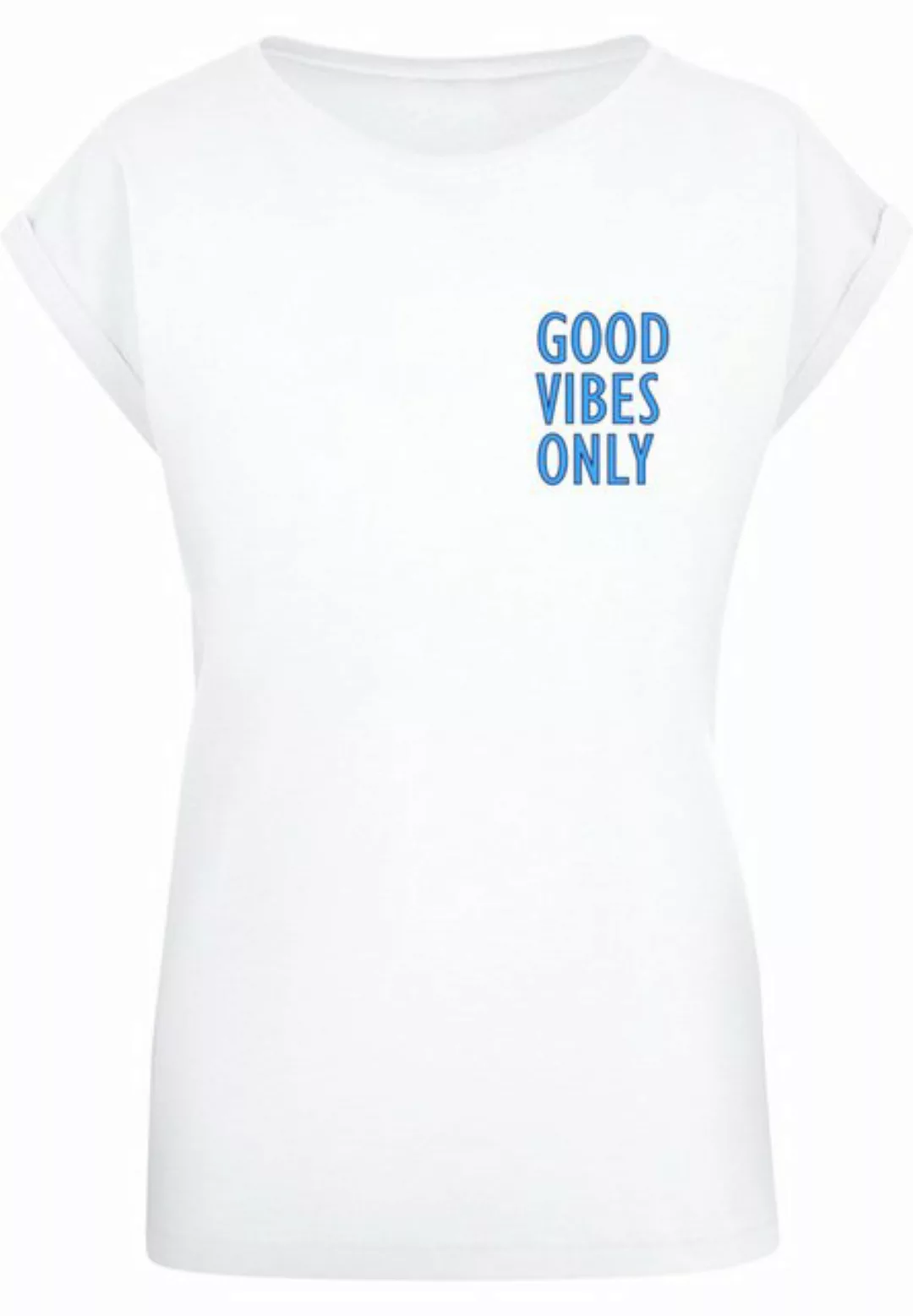 Merchcode T-Shirt Merchcode Damen Ladies Good Vibes Only Extended Shoulder günstig online kaufen