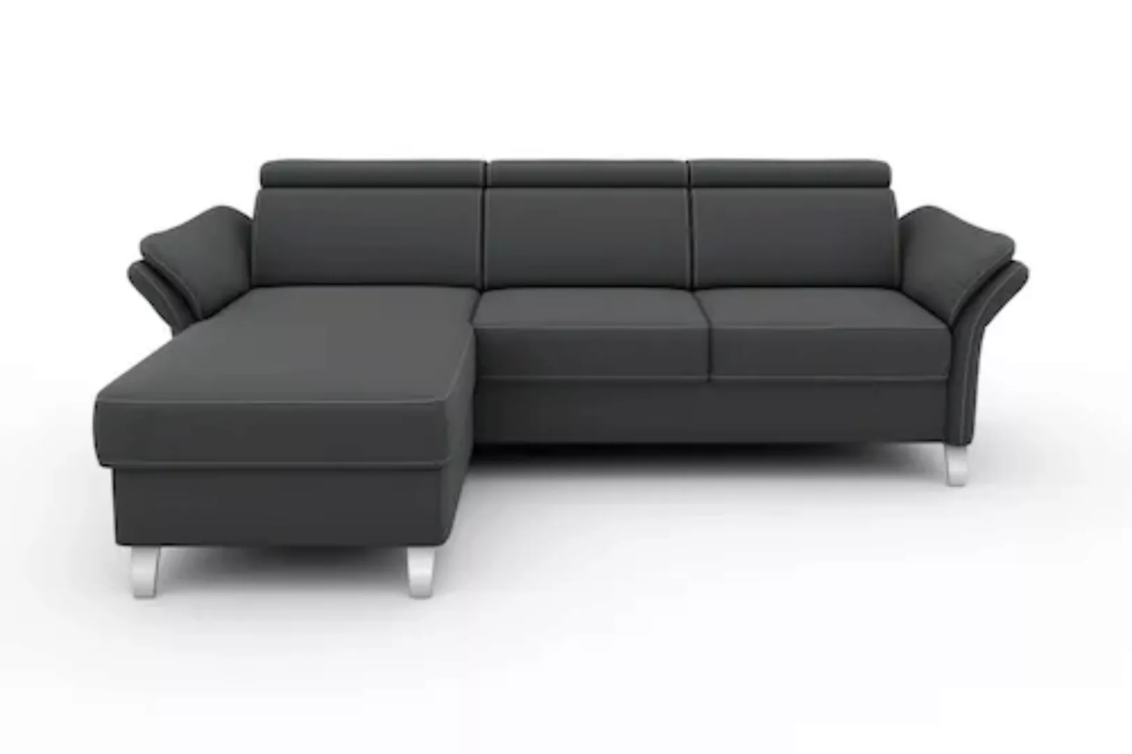 sit&more Ecksofa »Vincenzo L-Form«, inklusive Kopfteilverstellung, wahlweis günstig online kaufen