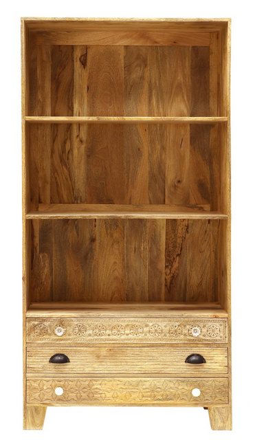 Indischesmoebelhausde Bücherregal Bücherregal Manu 90x180x35 aus Mangoholz günstig online kaufen