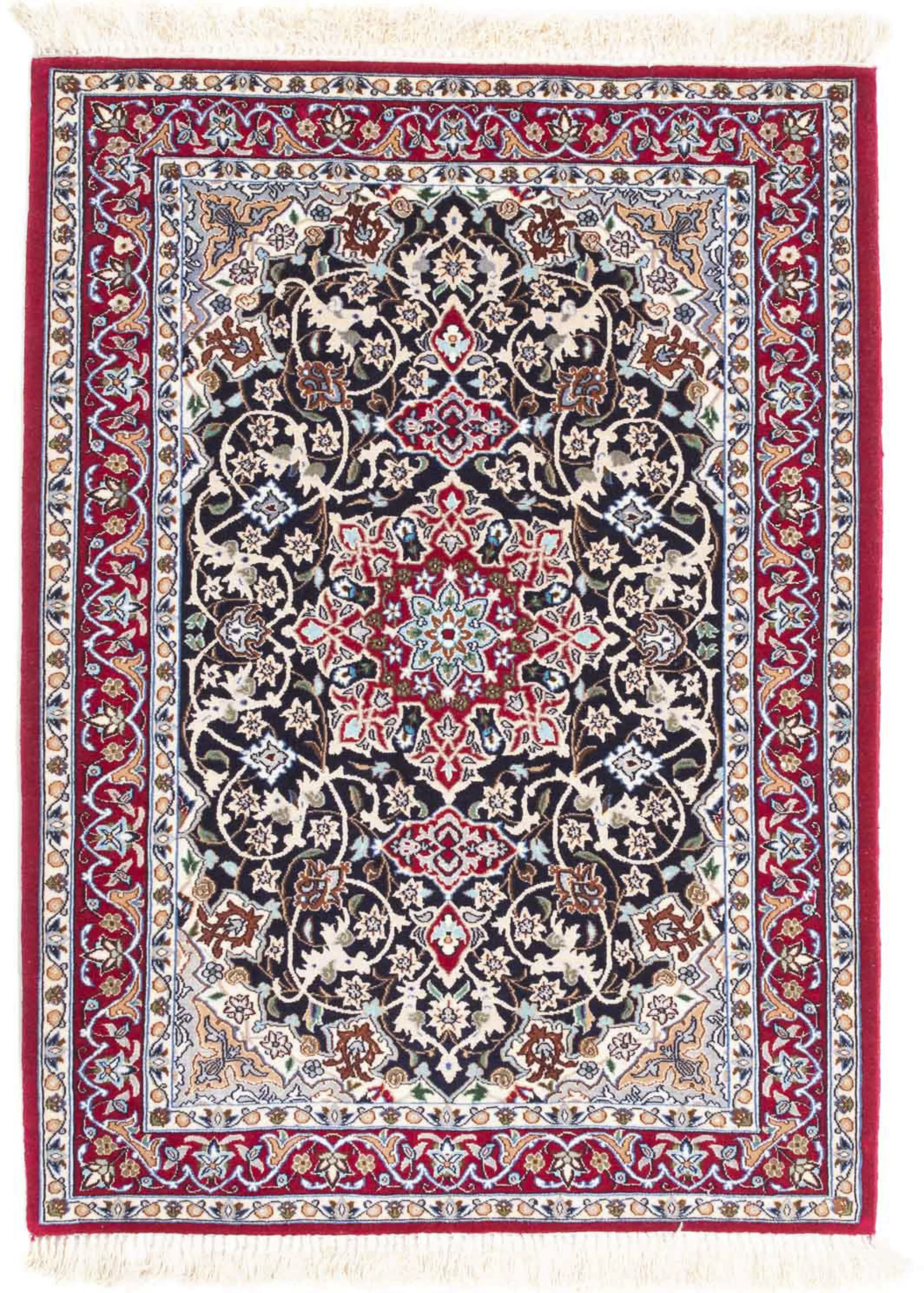morgenland Orientteppich »Perser - Isfahan - Premium - 102 x 72 cm - rot«, günstig online kaufen