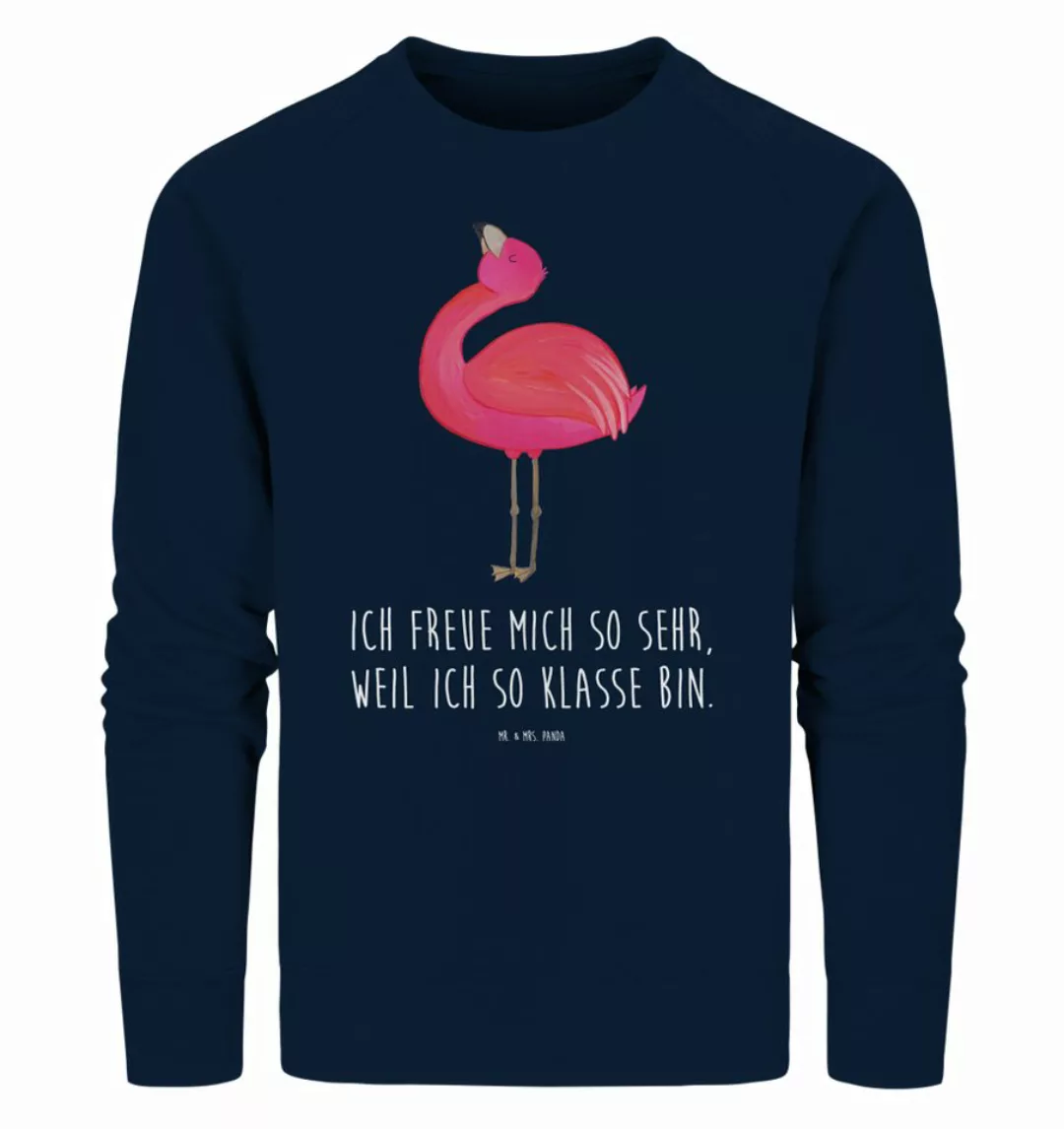 Mr. & Mrs. Panda Longpullover Größe XL Flamingo Stolz - French Navy - Gesch günstig online kaufen