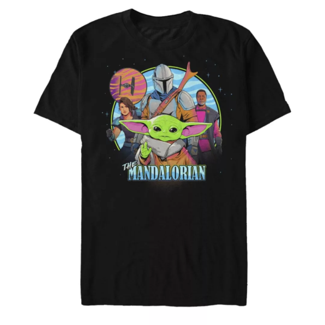 Star Wars - The Mandalorian - Gruppe Flouro Mando - Männer T-Shirt günstig online kaufen