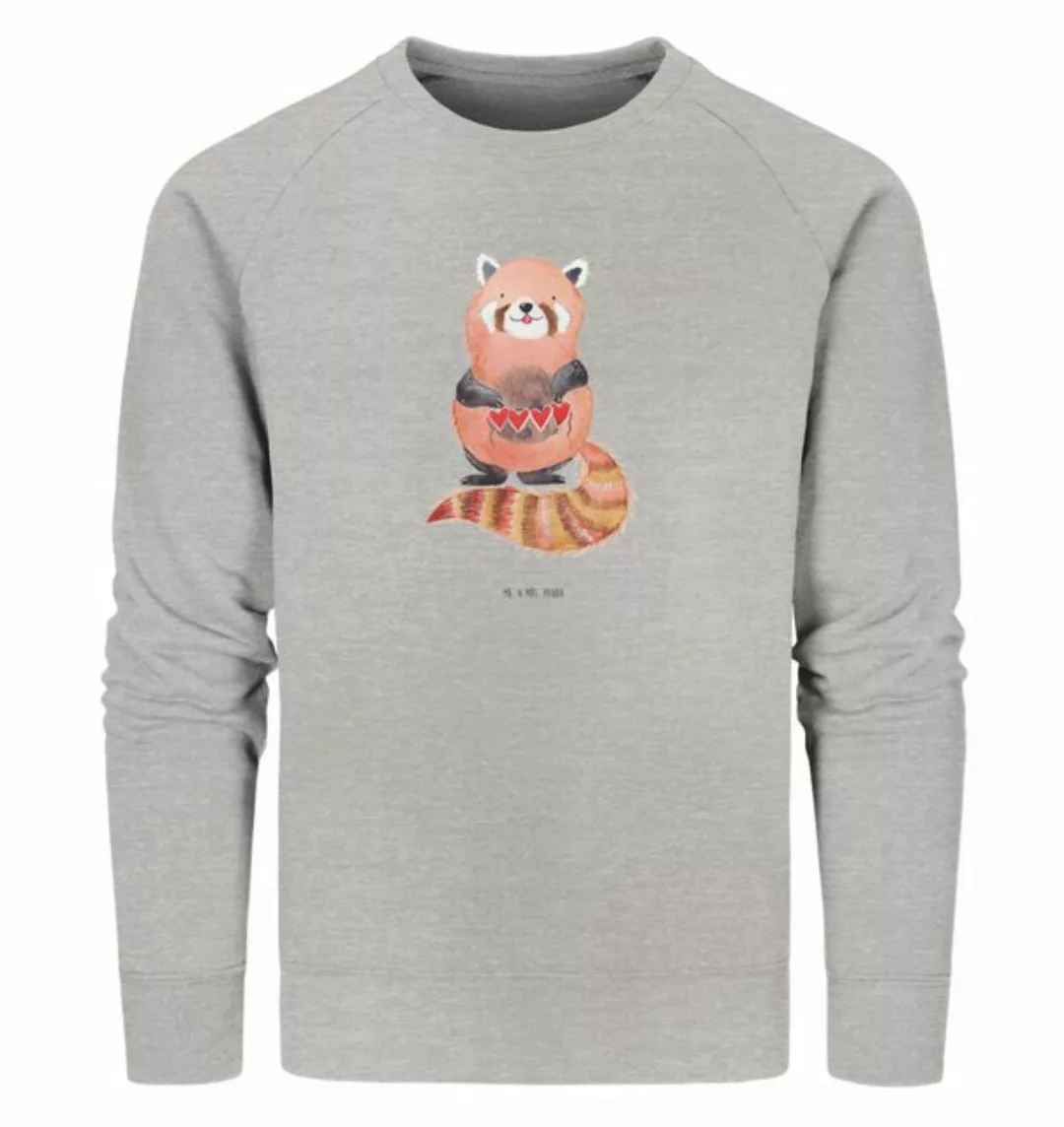 Mr. & Mrs. Panda Longpullover Größe XXL Roter Panda - Heather Grey - Gesche günstig online kaufen