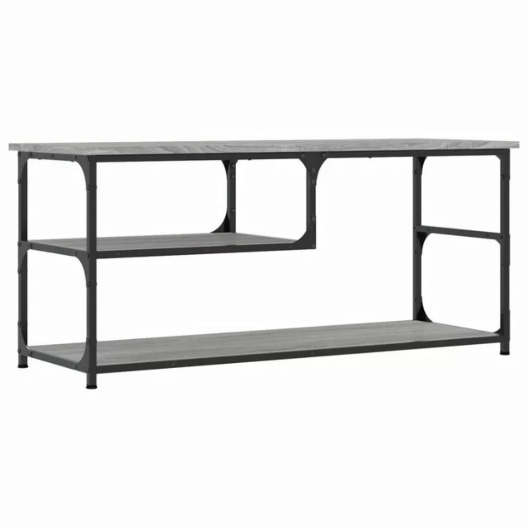 furnicato TV-Schrank Grau Sonoma 103x38x46,5 cm Holzwerkstoff und Stahl (1- günstig online kaufen