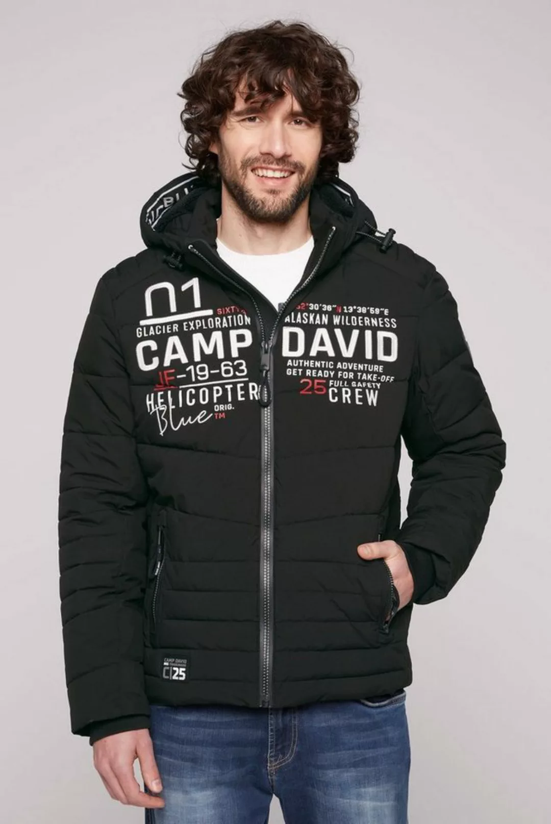 CAMP DAVID Outdoorjacke mit Windbreaker-Bündchen im Ärmel günstig online kaufen