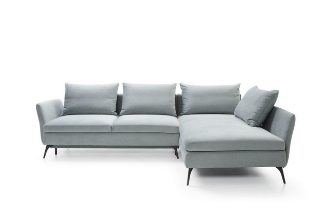 Xlmoebel Ecksofa Grünes Wohnzimmermöbel Textil Ecksofa in L-Form Couch Pols günstig online kaufen