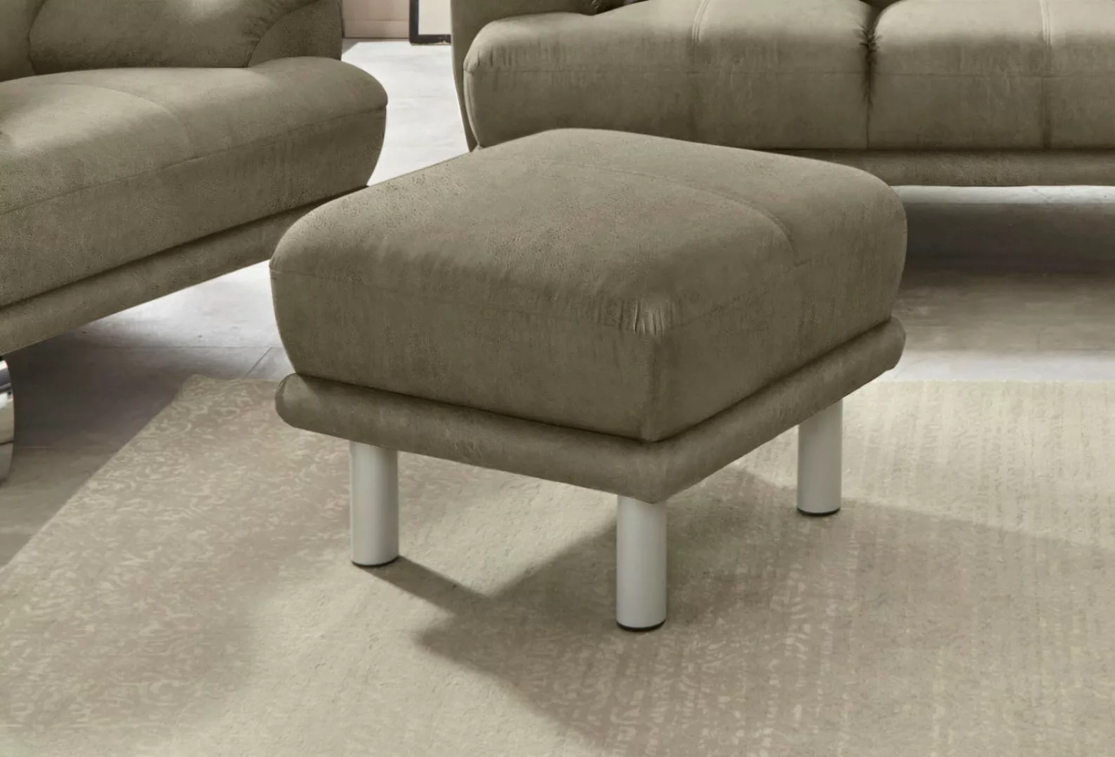 TRENDMANUFAKTUR Hocker "Cecilia II, modern und elegant, B/T 66/66cm" günstig online kaufen