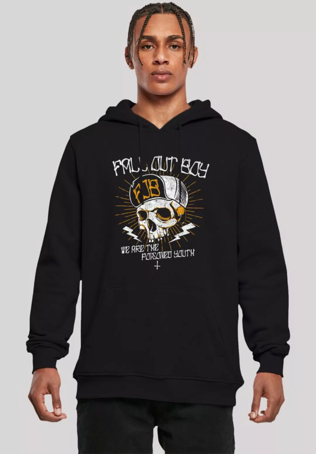 F4NT4STIC Kapuzenpullover "Fall Out Boy Chest Youth Skull", Premium Qualitä günstig online kaufen