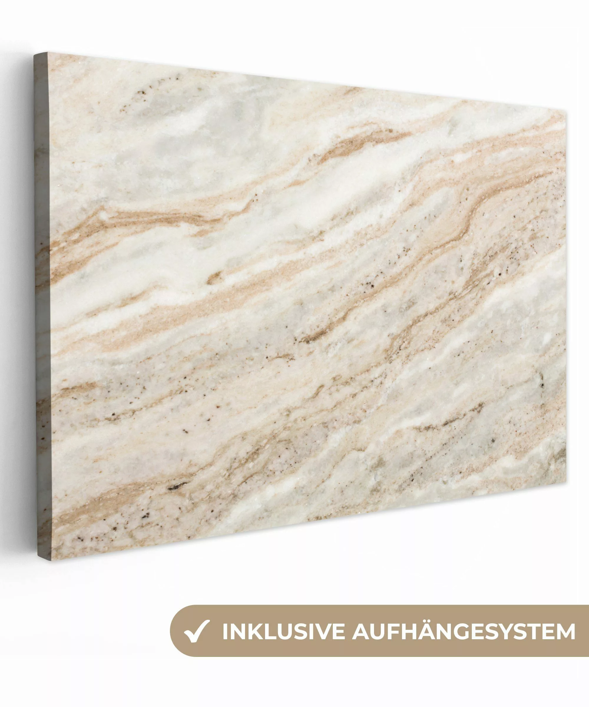 OneMillionCanvasses® Leinwandbild Marmor - Steine - günstig online kaufen