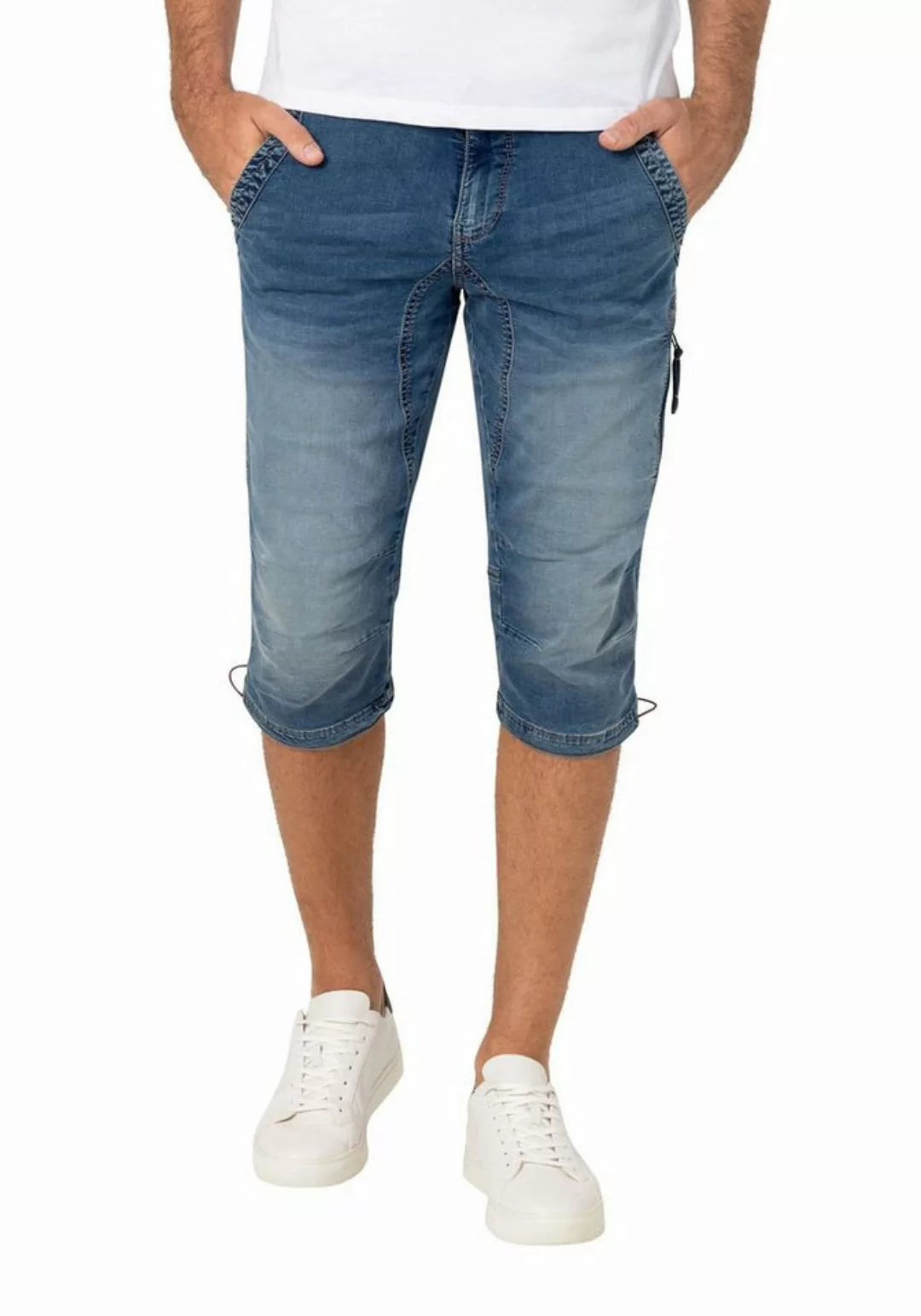 TIMEZONE Herren Jeans Bermuda Shorts Regular ConnorTZ - Regular Fit - Blau günstig online kaufen