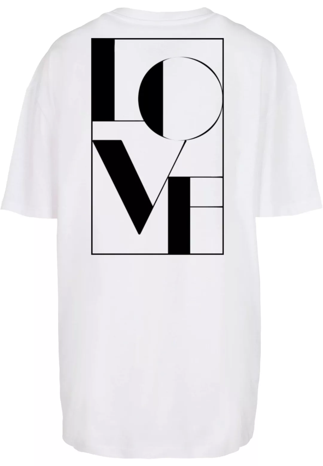 Merchcode T-Shirt "Merchcode Damen Ladies Love Oversized Boyfriend Tee" günstig online kaufen