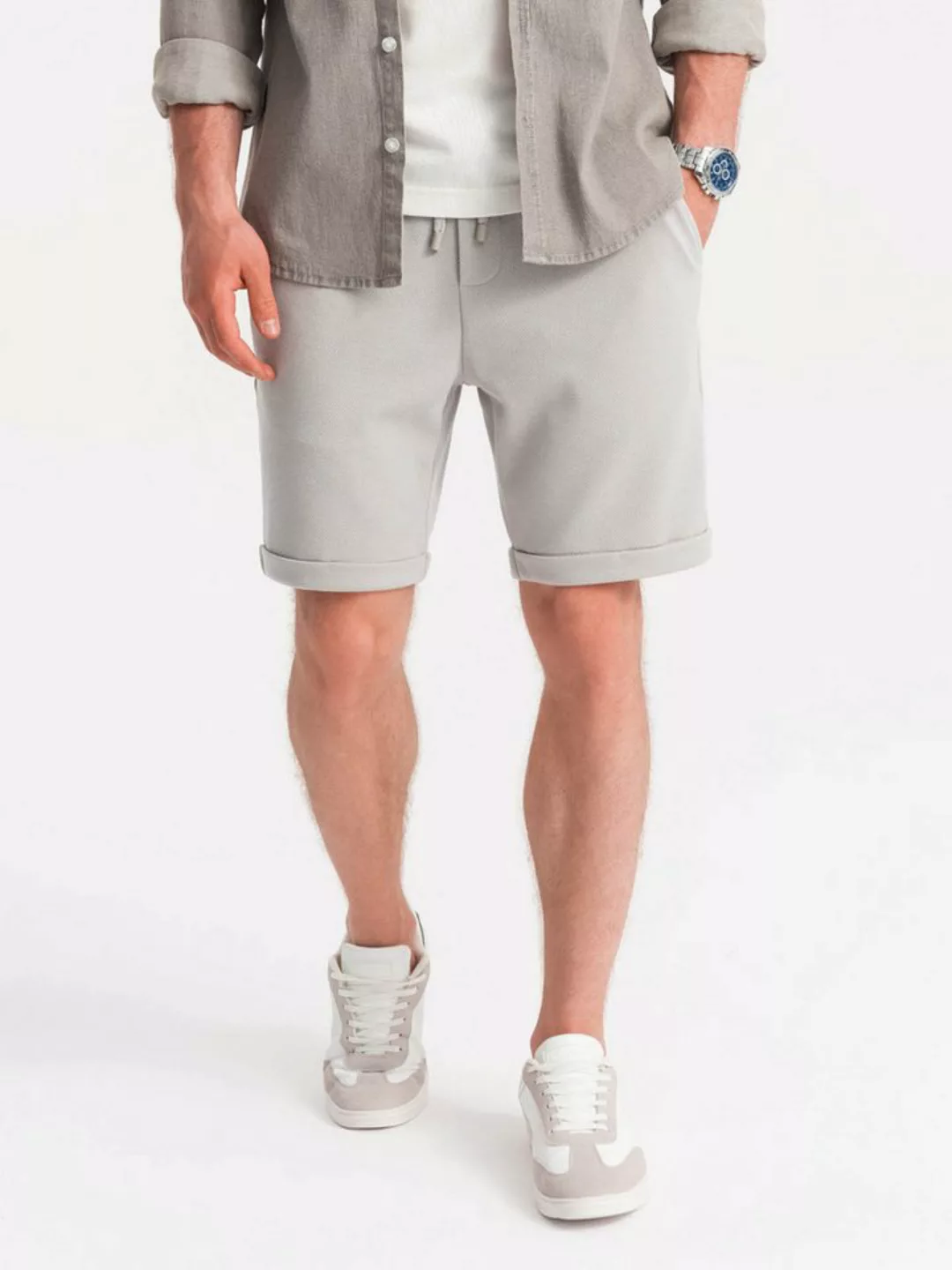 OMBRE Sweatshorts Herren-Sweatshorts mit elastischem Bund günstig online kaufen