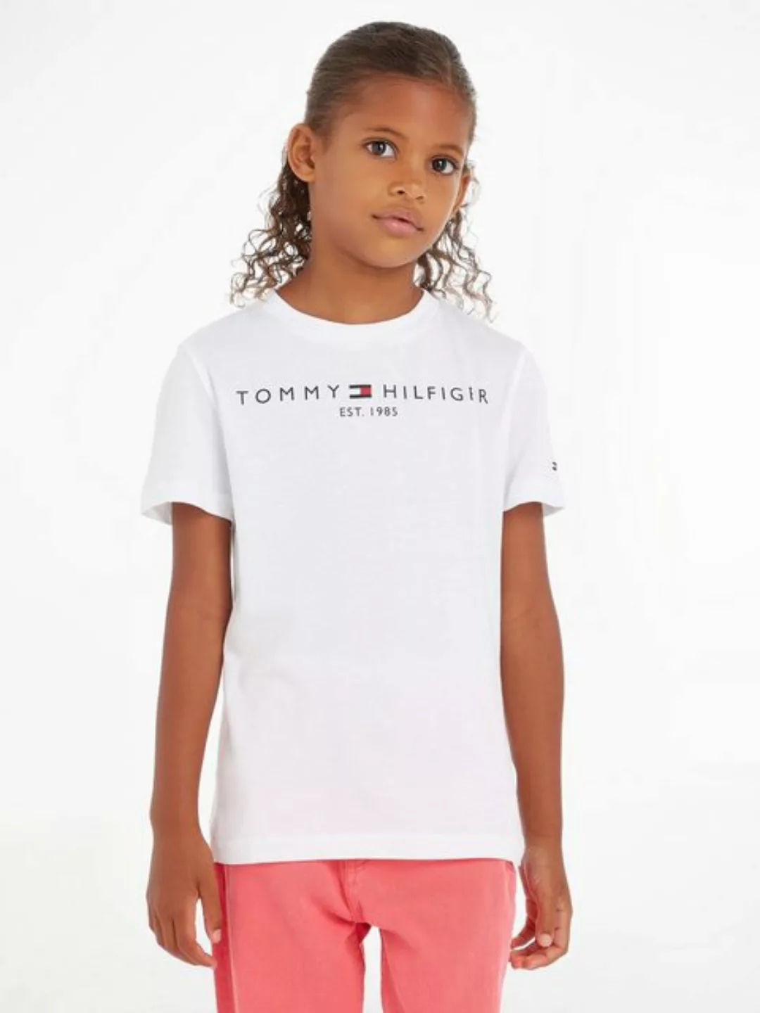 Tommy Hilfiger Rundhalsshirt ESSENTIAL SWEATPANTS mit Tommy Hilfger Logo-Sc günstig online kaufen