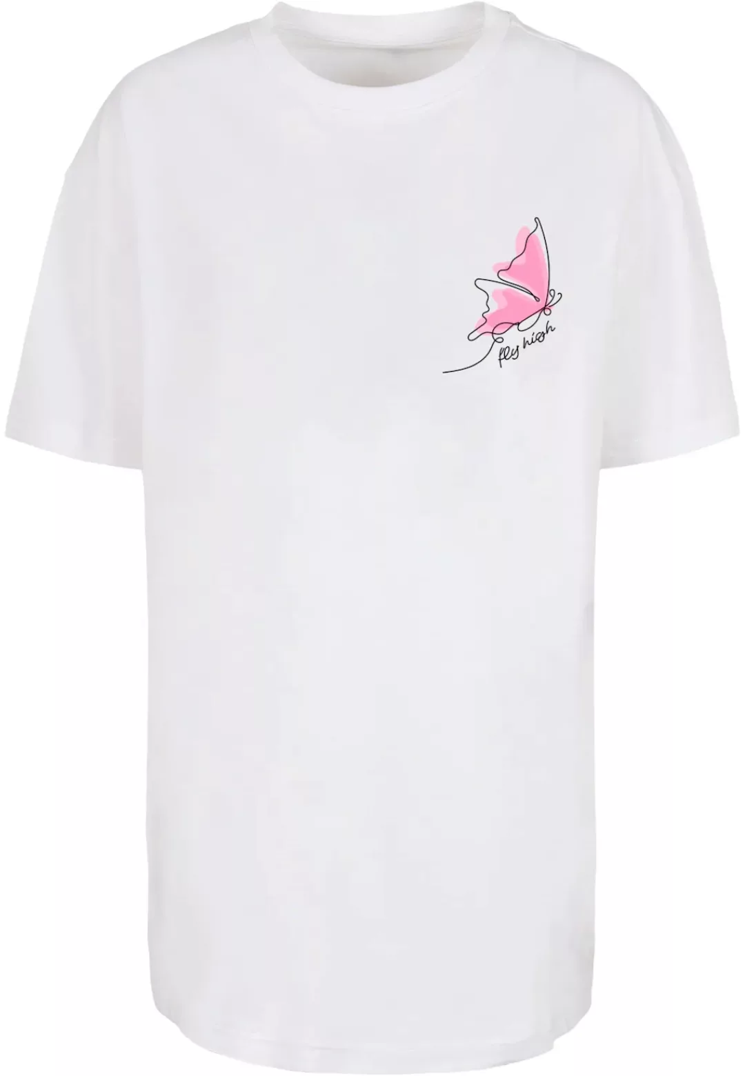 Merchcode T-Shirt "Merchcode Damen Ladies Fly High Oversized Boyfriend Tee" günstig online kaufen