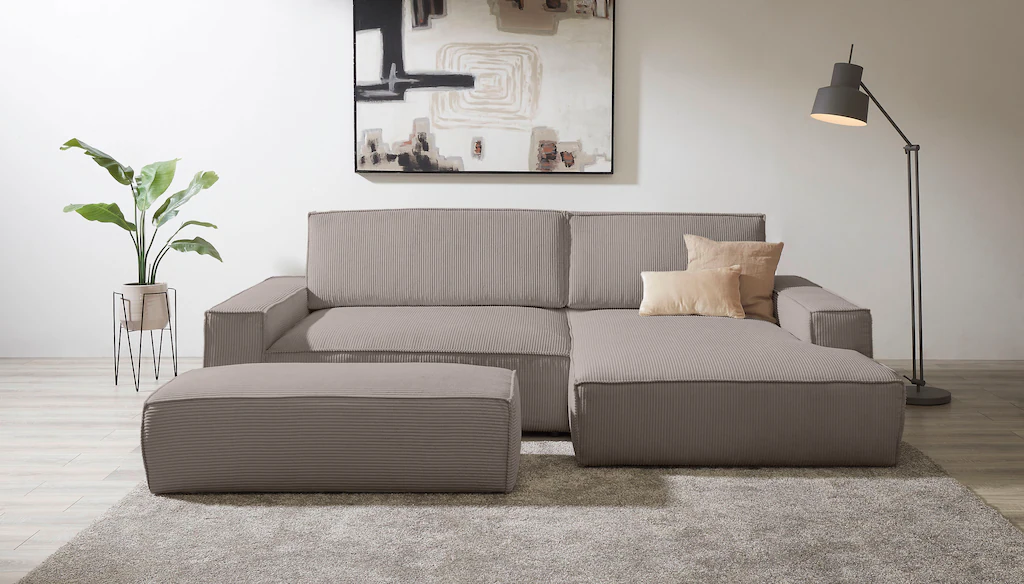 Home affaire Polsterecke "NEU: SHERWOOD XXL tief, L-Form mit Schlaffunktion günstig online kaufen