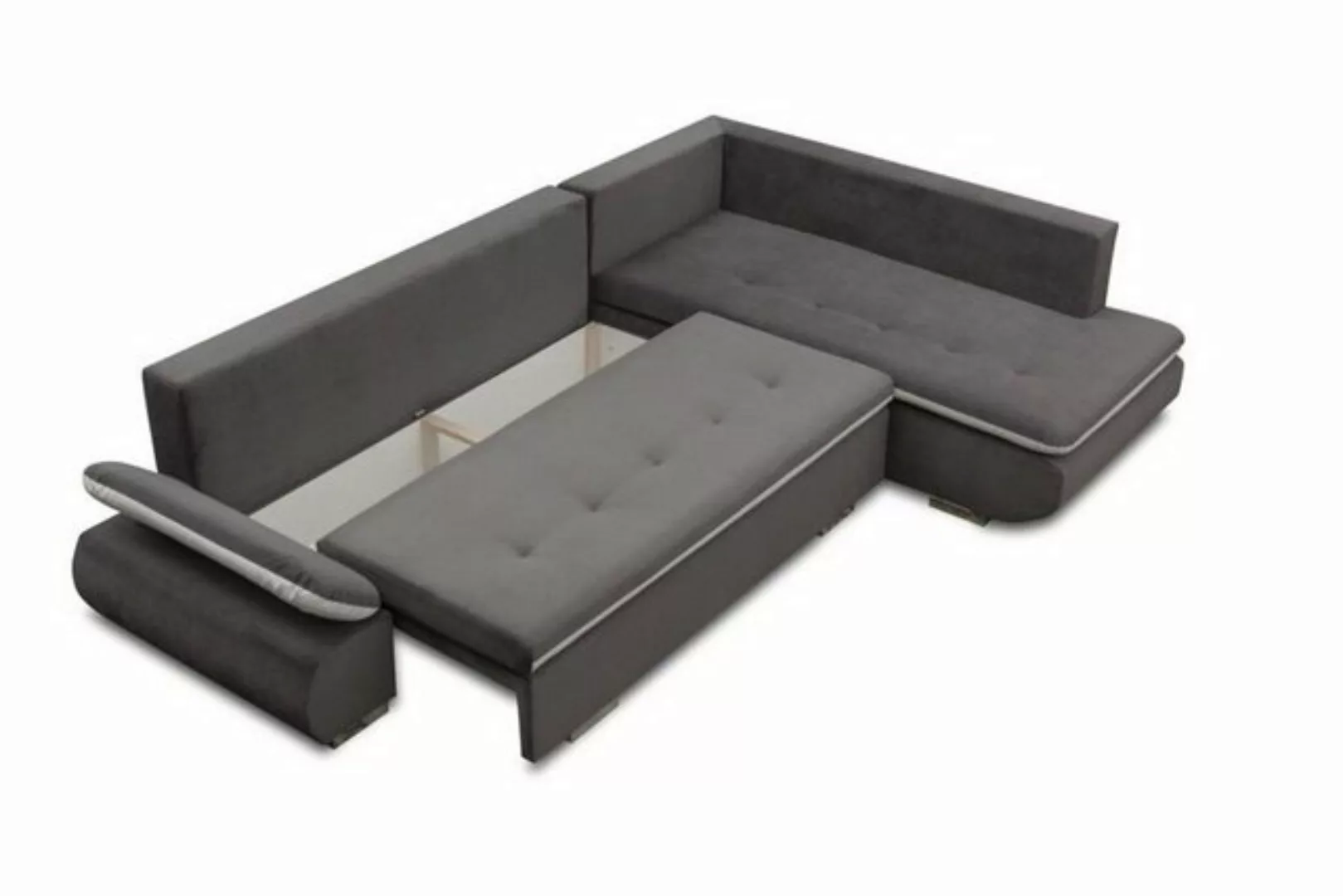 JVmoebel Ecksofa, Sofa Schlafsofa Designer Sofa mit Bettfunktion + Bettkast günstig online kaufen