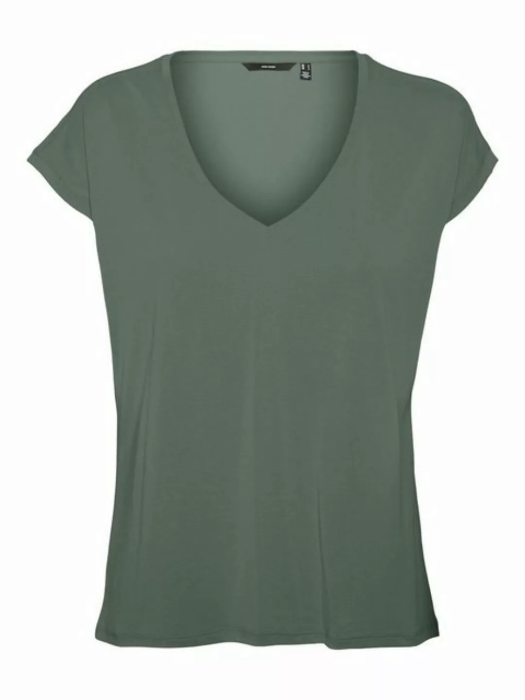 Vero Moda Curve V-Shirt VMFILLI SS V-NECK TEE GA CURVE günstig online kaufen