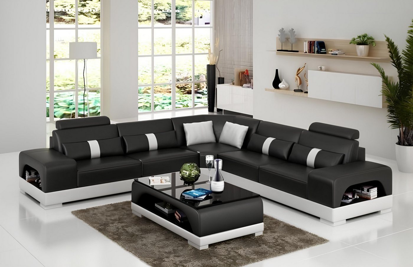 Xlmoebel Ecksofa Designer Wohnlandschaft Eckcouch Sofagarnitur Couch Big L- günstig online kaufen