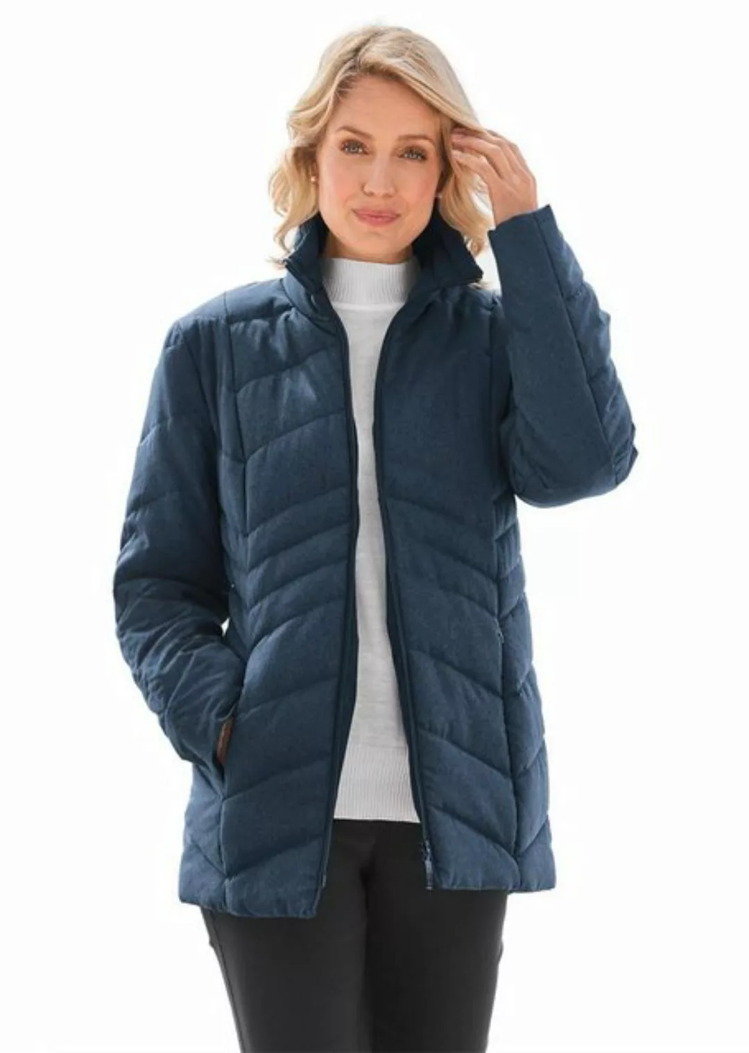 GOLDNER Steppjacke Kurzgröße: Warme Steppjacke in Jeansoptik günstig online kaufen