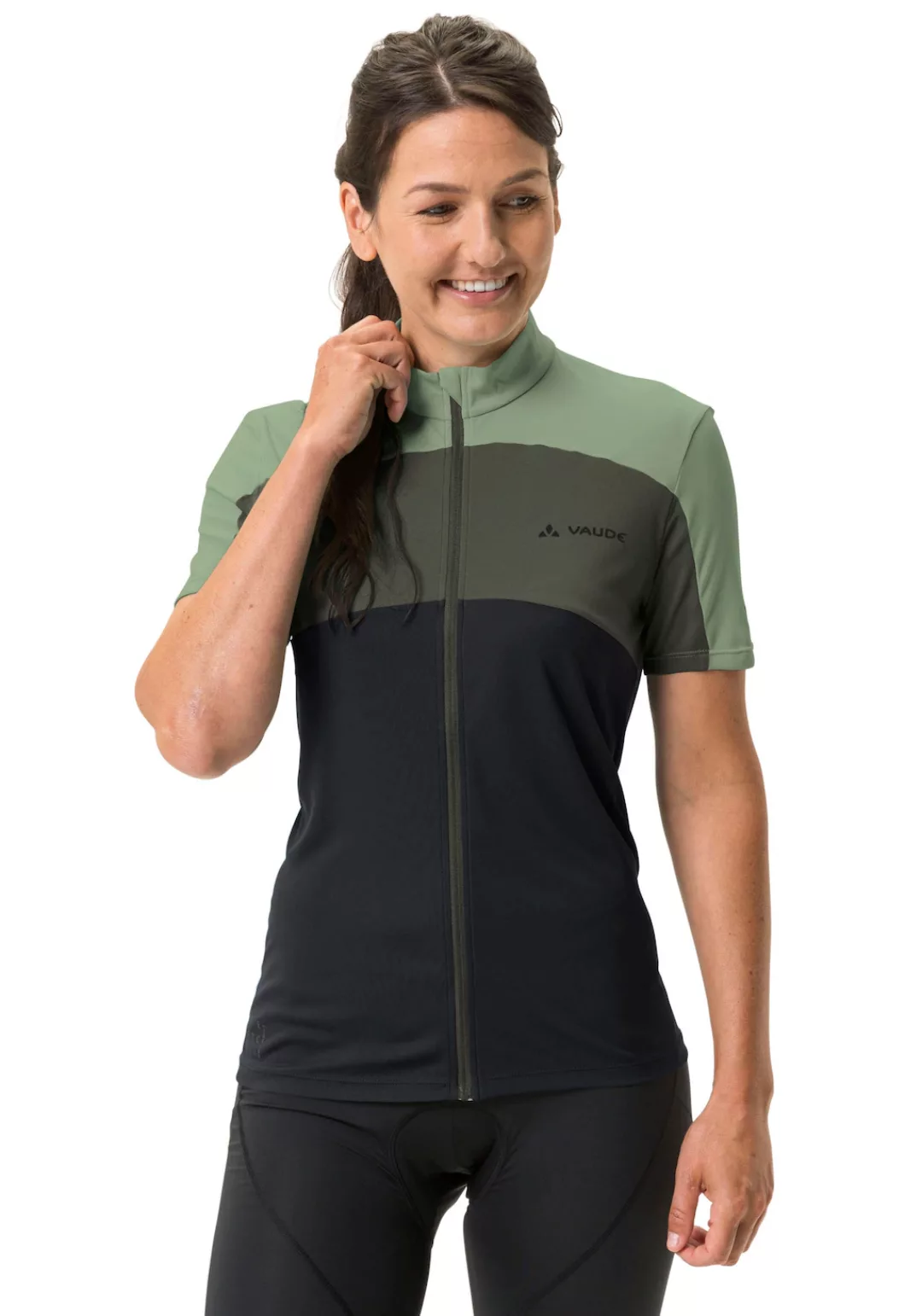 VAUDE Radtrikot "WOMENS MATERA FZ TRICOT", (1 tlg.), Colorblocking günstig online kaufen