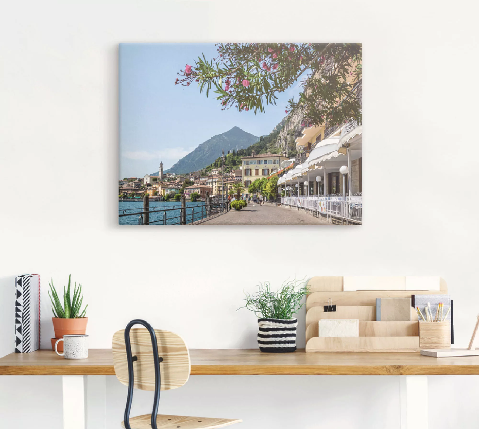 Artland Wandbild »Gardasee Limone sul Garda I«, Europa, (1 St.), als Leinwa günstig online kaufen