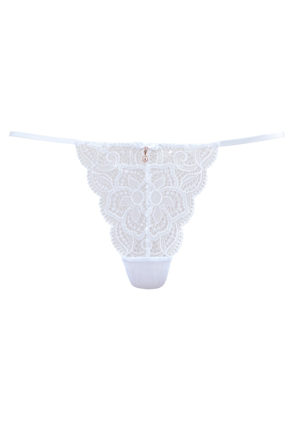 LASCANA String "Nikoletta", aus floraler Spitze mit Accessoire in Perlenopt günstig online kaufen