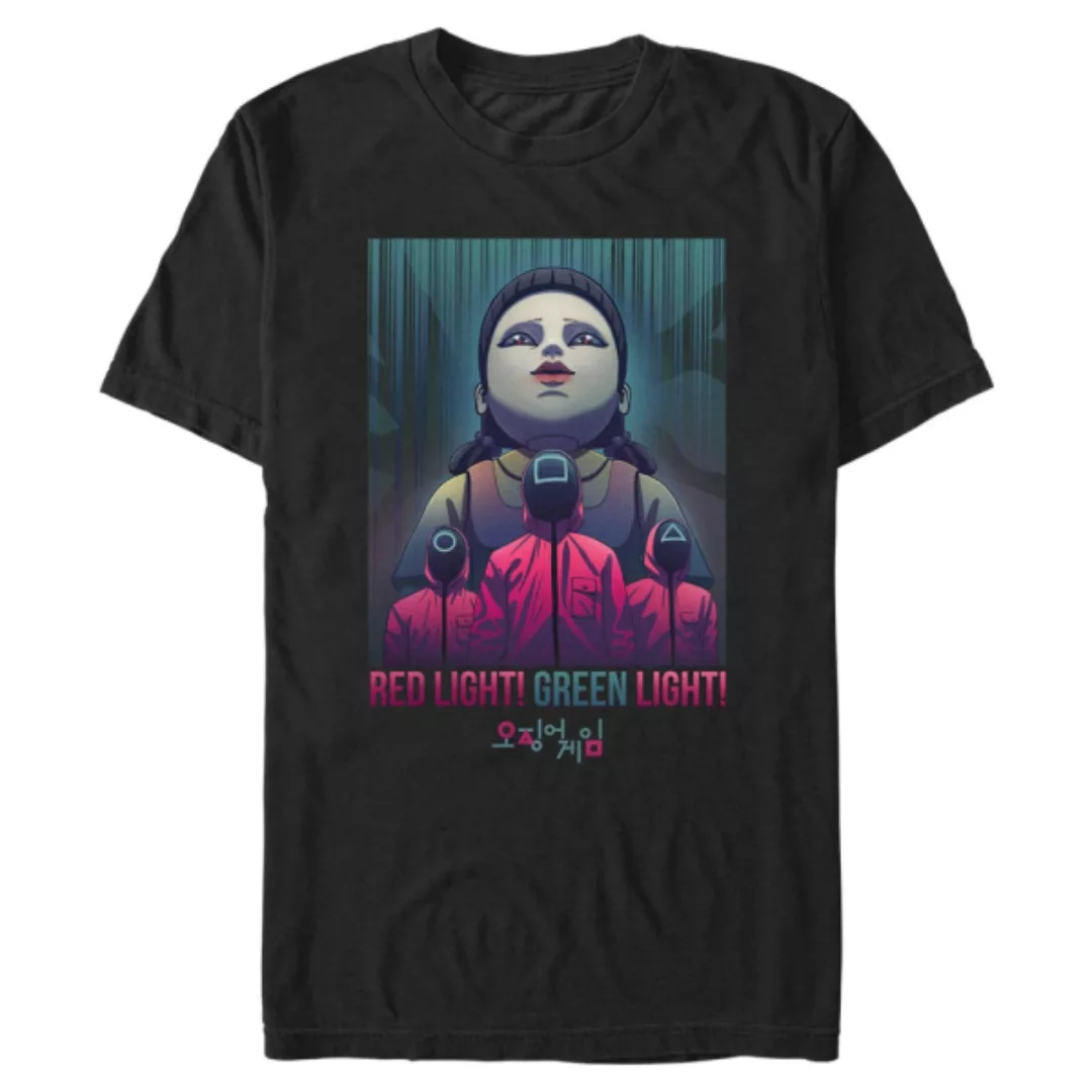 Netflix - Squid Game - Doll Red Light eyes - Männer T-Shirt günstig online kaufen