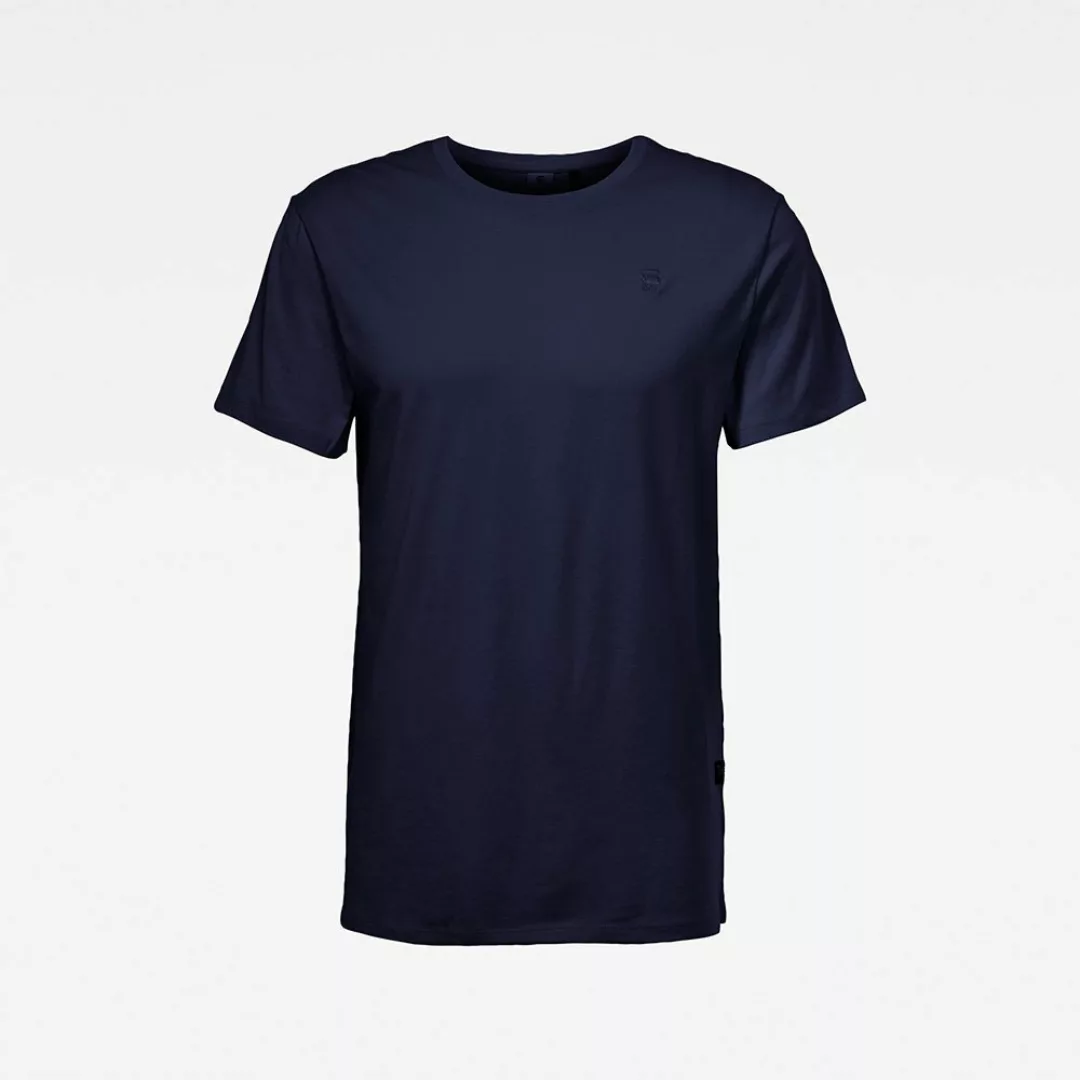 G-star Base-s Ribbed Kurzarm T-shirt XS Sartho Blue Heather günstig online kaufen