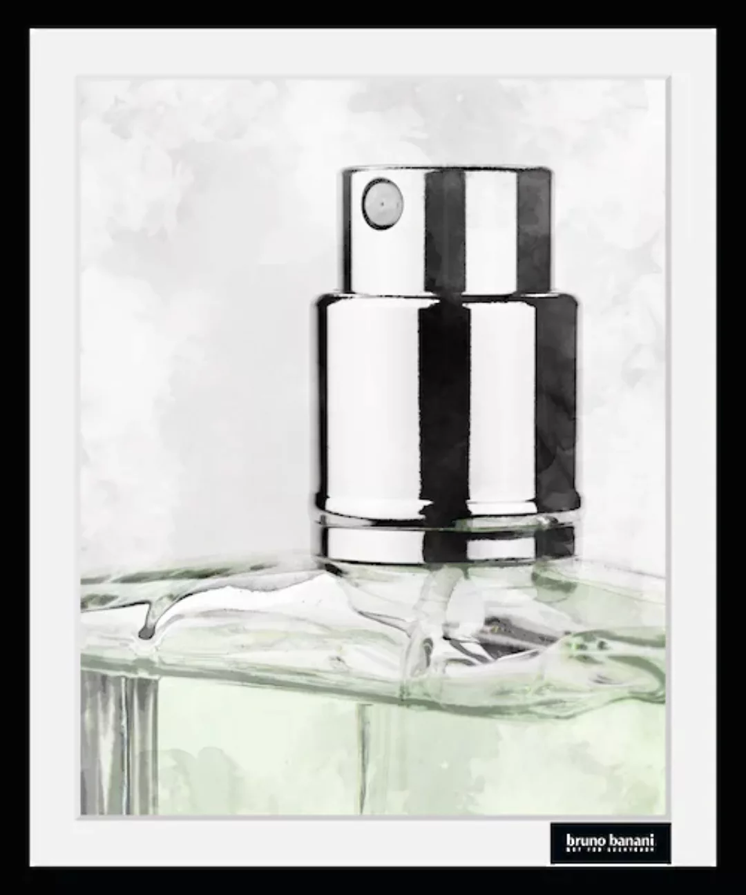 Bruno Banani Bild mit Rahmen »Parfüm - Gerahmter Digitaldruck - Wandbild«, günstig online kaufen