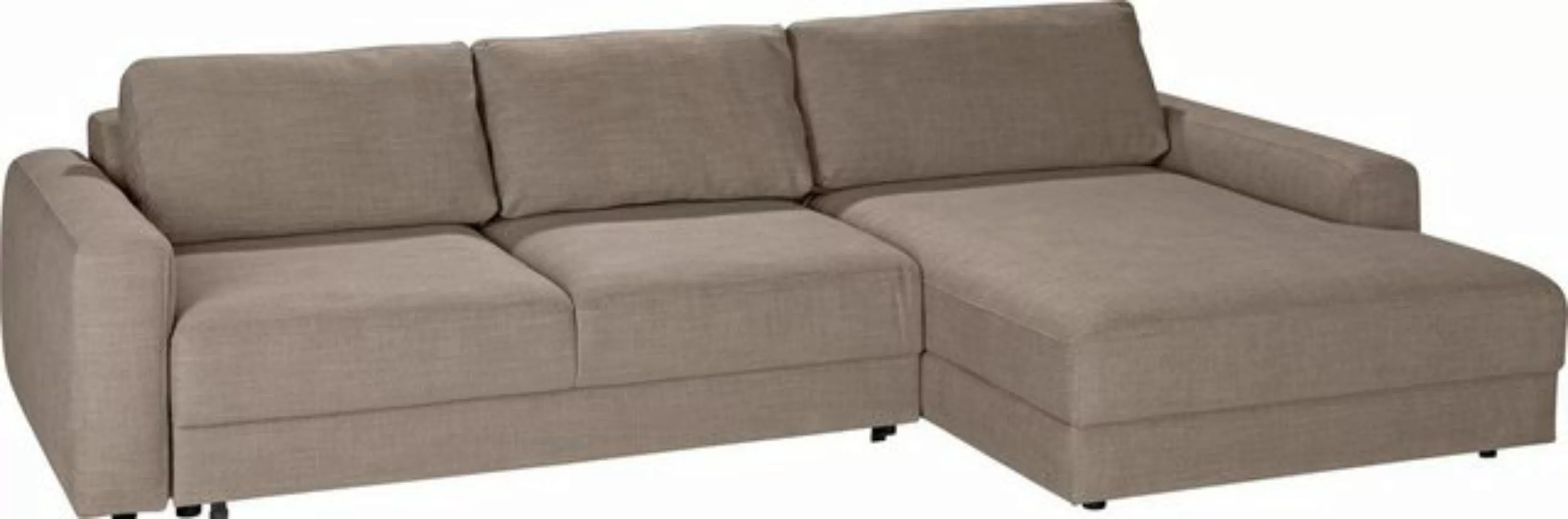 TRENDMANUFAKTUR Ecksofa "Bourbon II, hoher Sitzkomfort, extrabreite Recamie günstig online kaufen