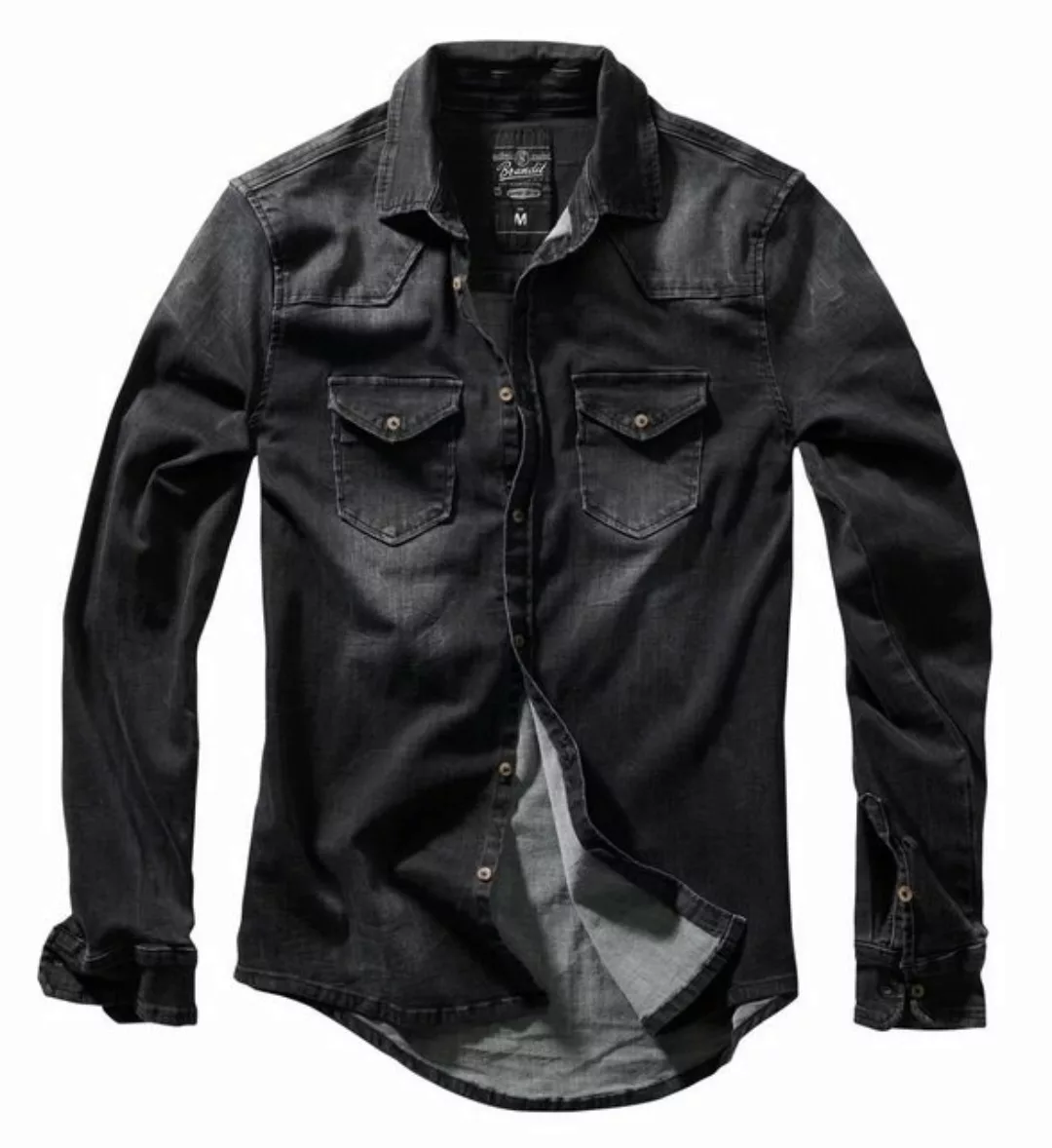 Brandit Jeanshemd Riley Denim Shirt Long Sleeve black Gr. S günstig online kaufen