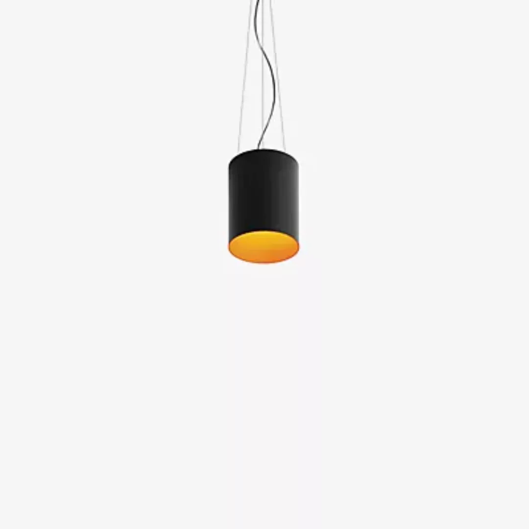 Artemide Tagora Pendelleuchte LED, schwarz/orange - ø27 cm günstig online kaufen