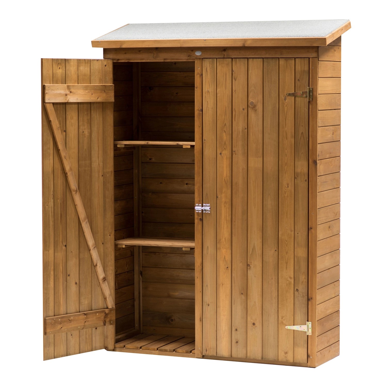 AXI Gartenschrank Olivier braun Holz B/H/T: ca. 122x180x40 cm günstig online kaufen