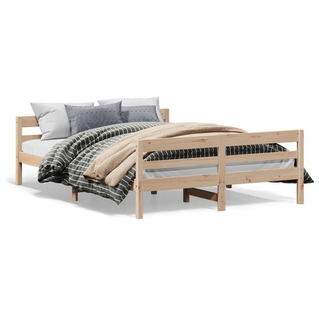 vidaXL Bett Massivholzbett ohne Matratze 120x200 cm Kiefernholz günstig online kaufen