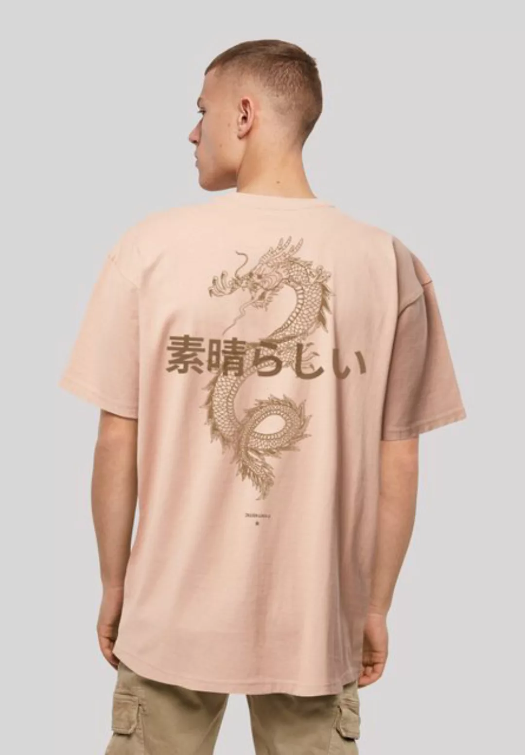 F4NT4STIC T-Shirt Drache Lila Print günstig online kaufen