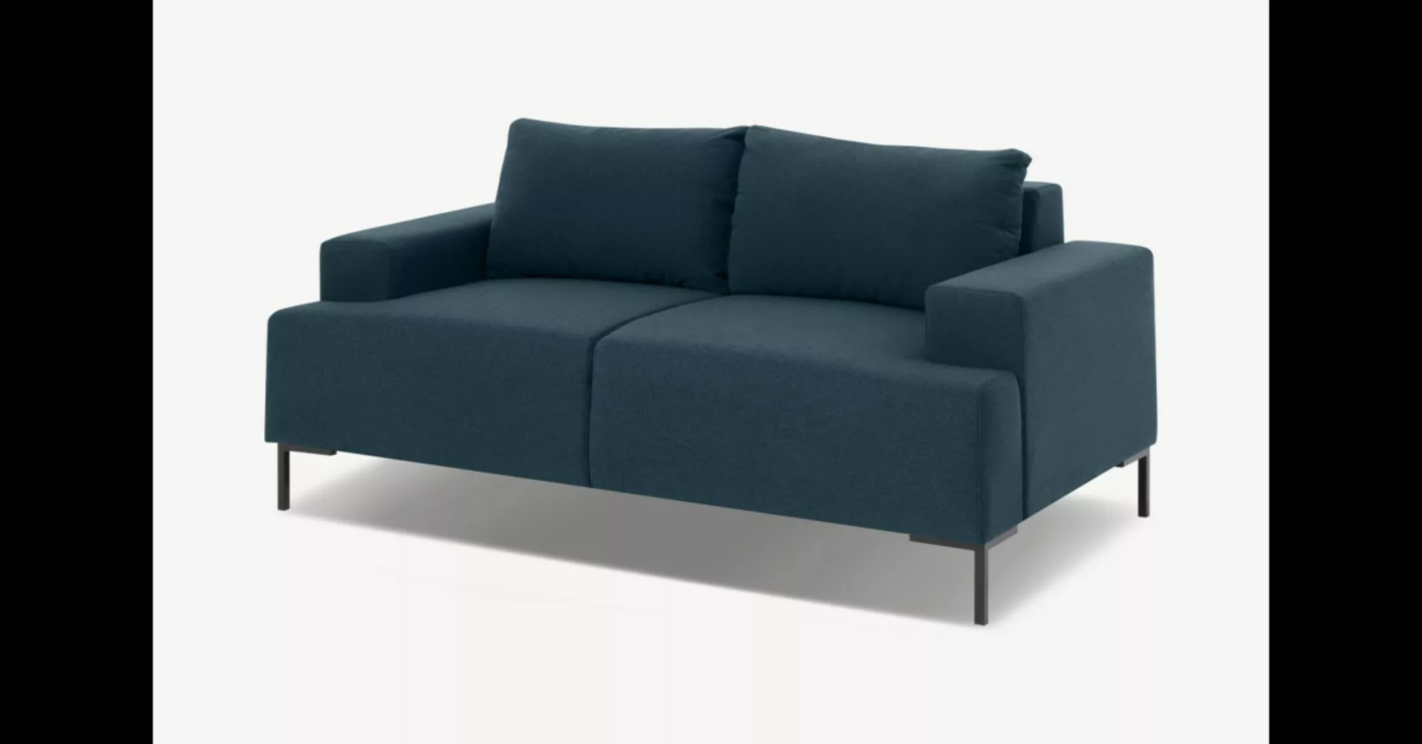 Frederik 2-Sitzer Sofa, Aegaeisblau - MADE.com günstig online kaufen