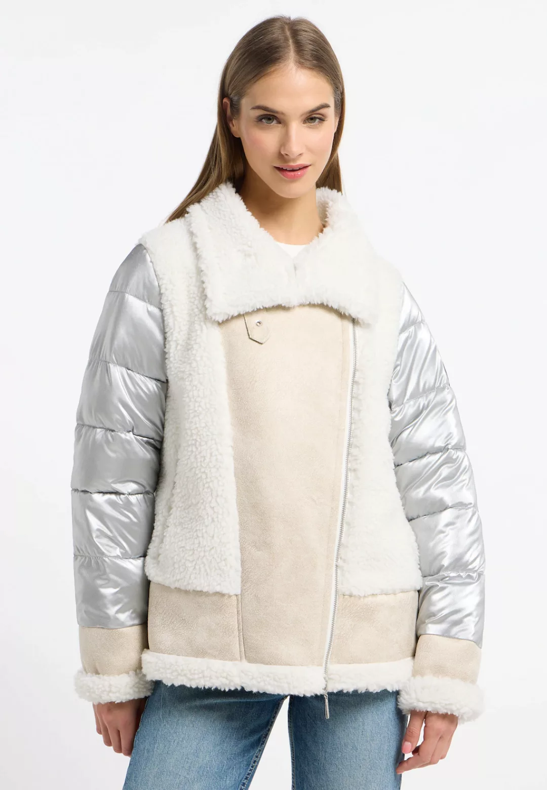 Frieda & Freddies Winterjacke "Fake Fur Jacket / Fiona", mit dezenten Farbd günstig online kaufen