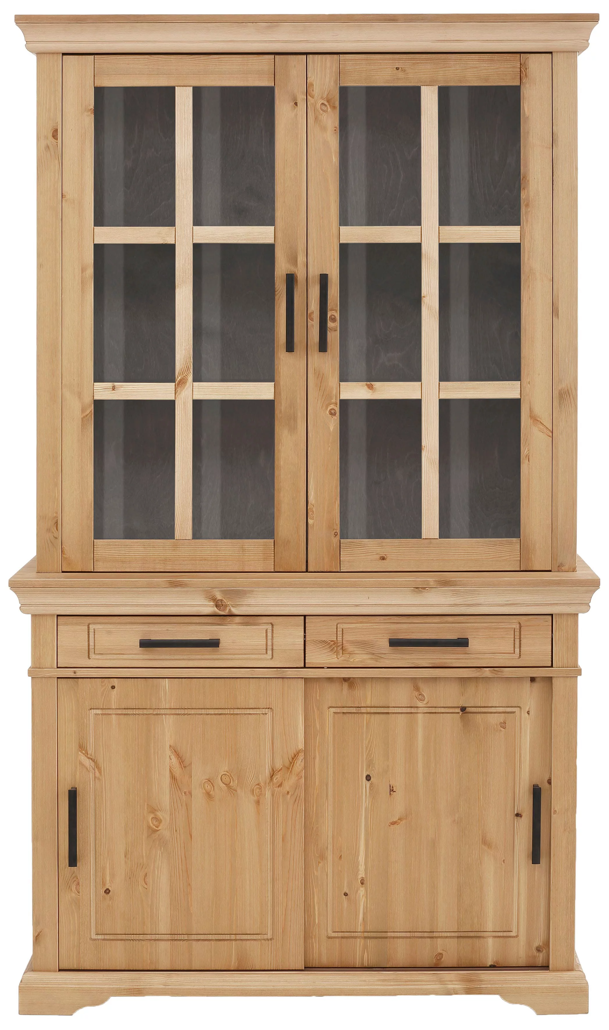 Home affaire Vitrine "Anabel", aus massiver Kiefer, Breite 110 cm günstig online kaufen