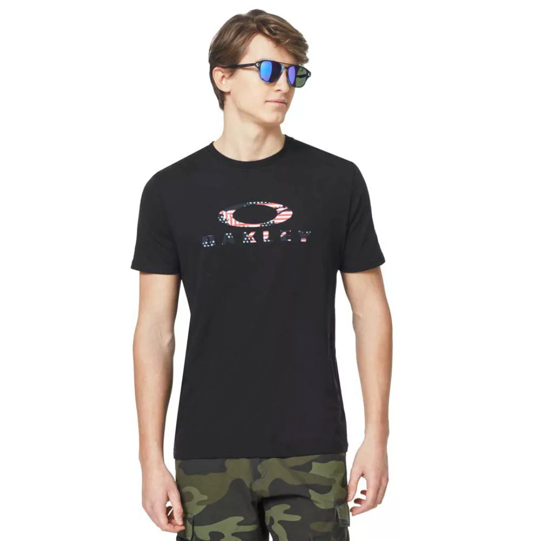 Oakley Apparel Usa Flag Ellipse Kurzärmeliges T-shirt L Blackout günstig online kaufen