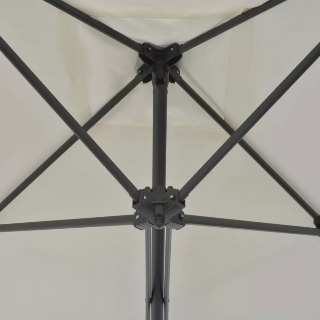 Sonnenschirm Mit Stahlmast 250×250 Cm Sand günstig online kaufen