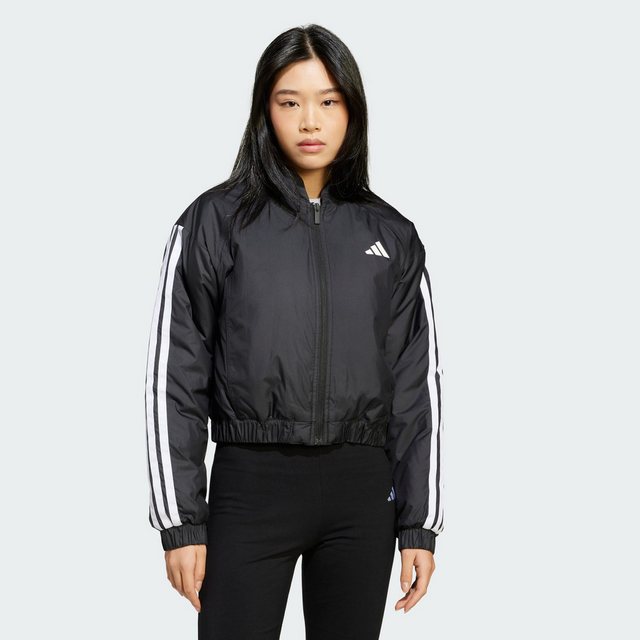 adidas Sportswear Funktionsjacke ESSENTIALS 3-STREIFEN INSULATED CROP BOMBE günstig online kaufen