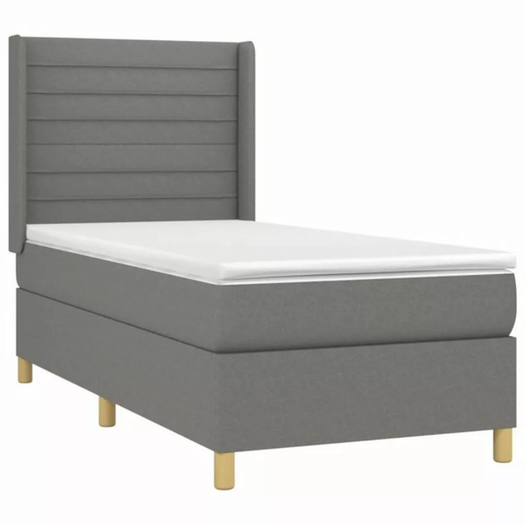 vidaXL Boxspringbett Bett Boxspringbett mit Matratze und LED Stoff (80 x 20 günstig online kaufen