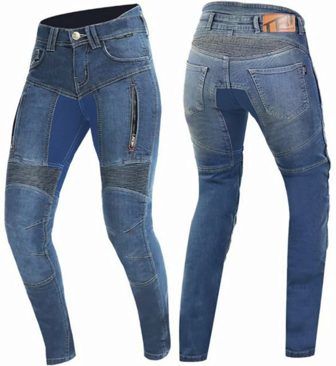 Trilobite Motorradhose Parado Blue Monolayer Slim Damen Motorrad Jeans günstig online kaufen