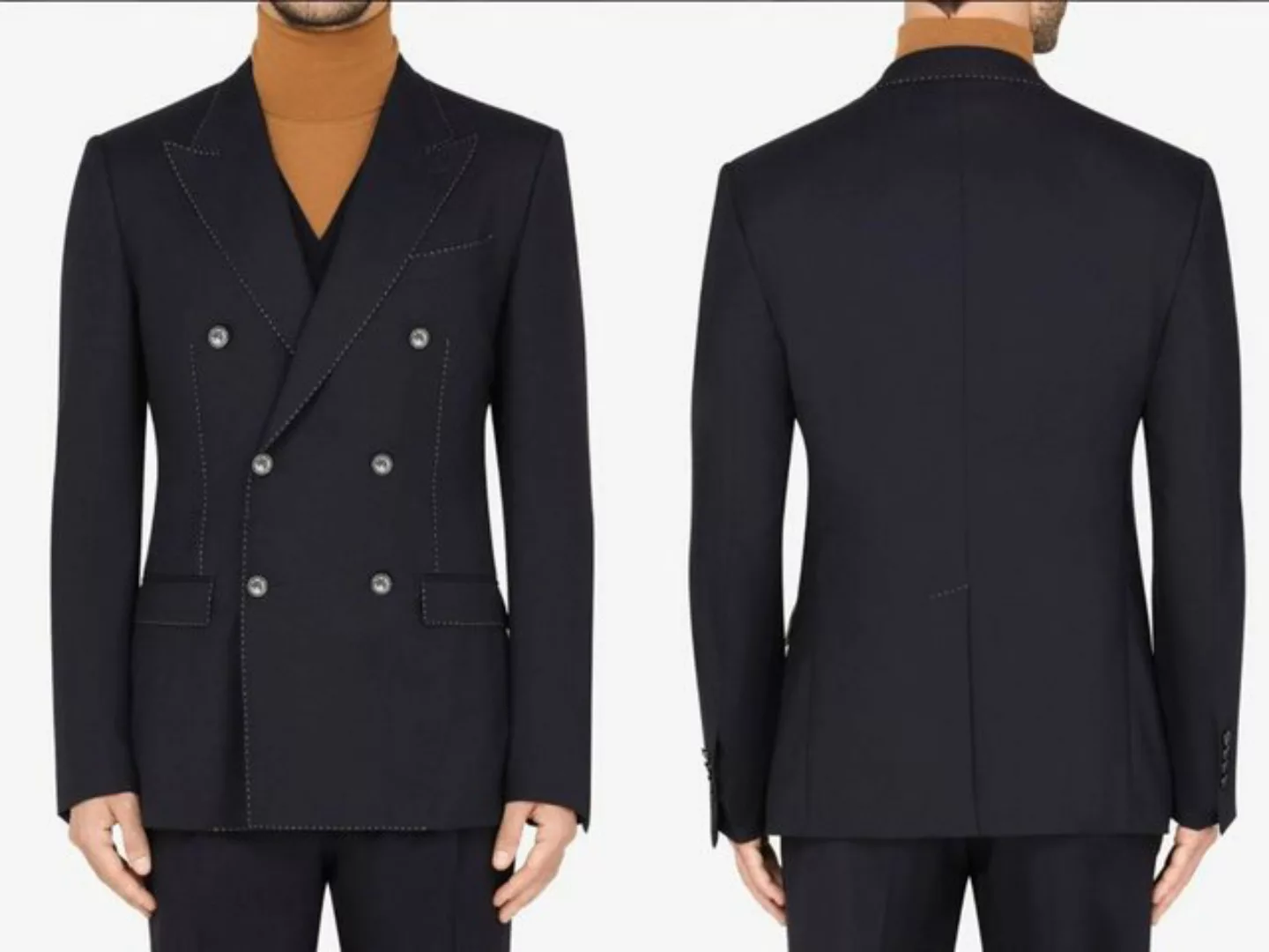 DOLCE & GABBANA Winterjacke DOLCE & GABBANA Double-breasted Cashmere Twill günstig online kaufen