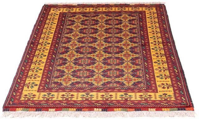 morgenland Orientteppich »Afghan - Buchara - 208 x 90 cm - mehrfarbig«, rec günstig online kaufen