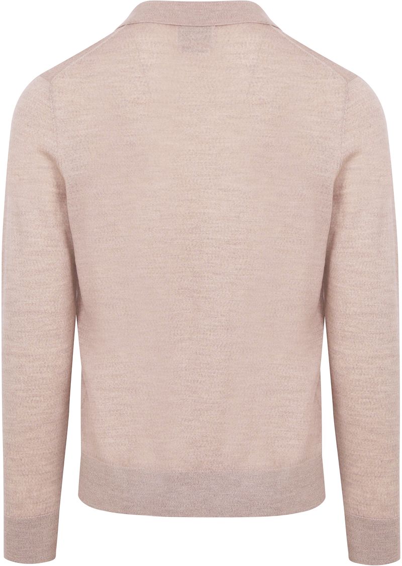 King Essentials The Robert Long Sleeve Poloshirt Merino Beige - Größe XL günstig online kaufen